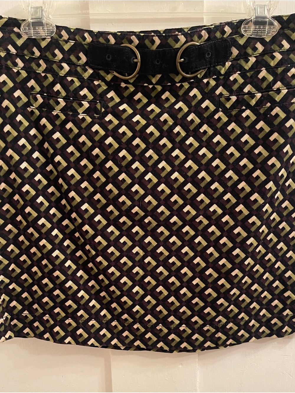 Ann Taylor LOFT Geometric Print Mini Skirt
